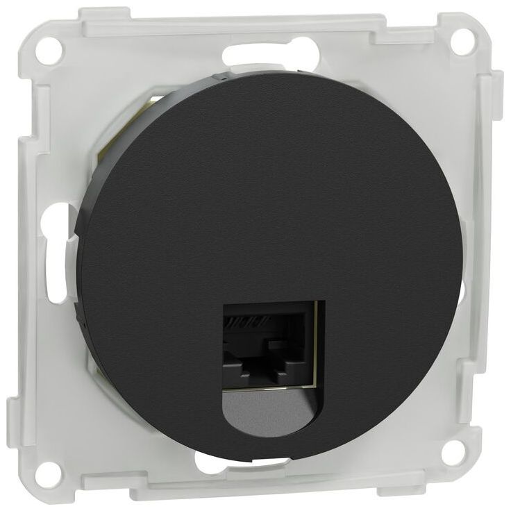 Datarasia Schneider Electric ELKO One, 1x8 CAT6 UTP, suora, uppoasennus, keskiölevyllä