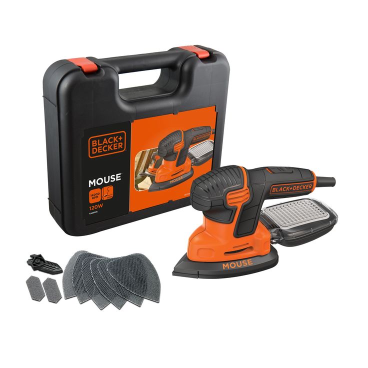 Hiomahiiri Black+Decker KA2500K, 120W + salkku ja 9 tarviketta
