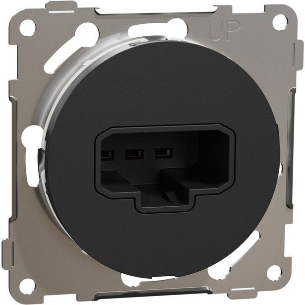 DCL-valaisinpistorasia seinään Schneider Electric ELKO One, IP21, uppoasennus, keskiölevyllä, jousiliitos