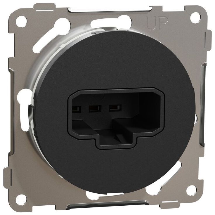 DCL-valaisinpistorasia seinään Schneider Electric ELKO One, IP21, uppoasennus, keskiölevyllä, jousiliitos