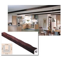 Sisustuspalkki Tirol, polyuretaani, 120x120x4000mm, tumma tammi, Verkkokaupan poistotuote