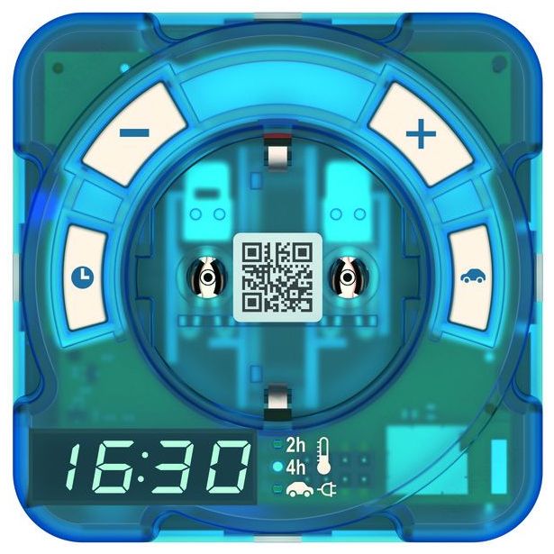 Digitaalinen kellokytkin Theben Timer AT-1 Hybrid, autonlataus-/lämmitysajastin, Bluetooth
