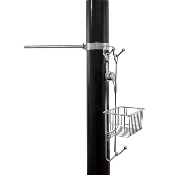 Ulkosuihkun pyyheteline Demerx Sunny 40 L, ruostumaton teräs