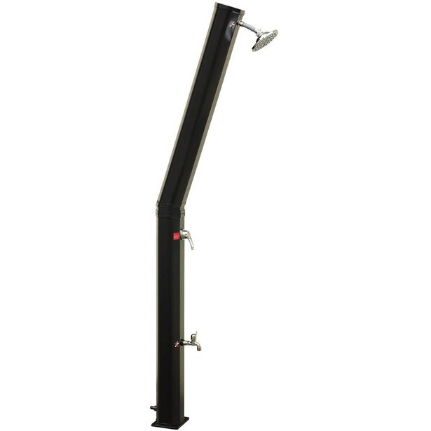 Ulkosuihku Demerx Sunny 35 Edge, aurinkolämmitteinen, musta