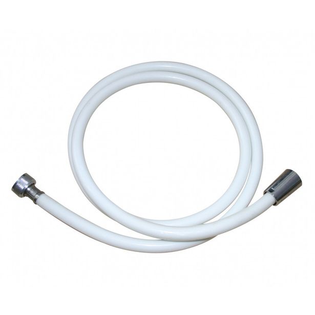 Suihkuletku Demerx, 2m, PVC, valkoinen