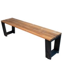 Penkki EcoFurn Jussi 160cm, musta/ruskea, Verkkokaupan poistotuote