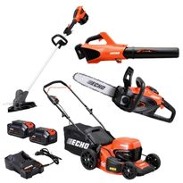 Pihakonepaketti Echo 1, 4 konetta, 40V, 2x4.0Ah akuilla