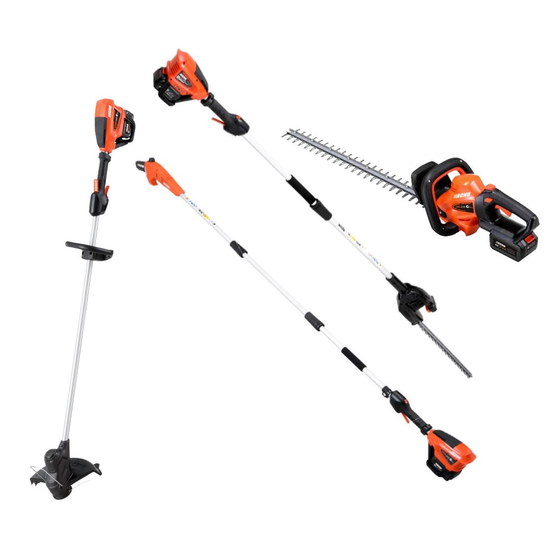 Pihakonepaketti Echo 6, 4 konetta, 40V, 4.0Ah akulla