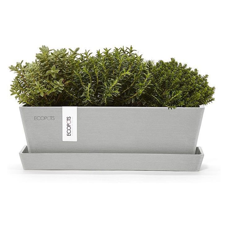 Kukkaruukku aluslautasella Ecopots Bruge, 25cm