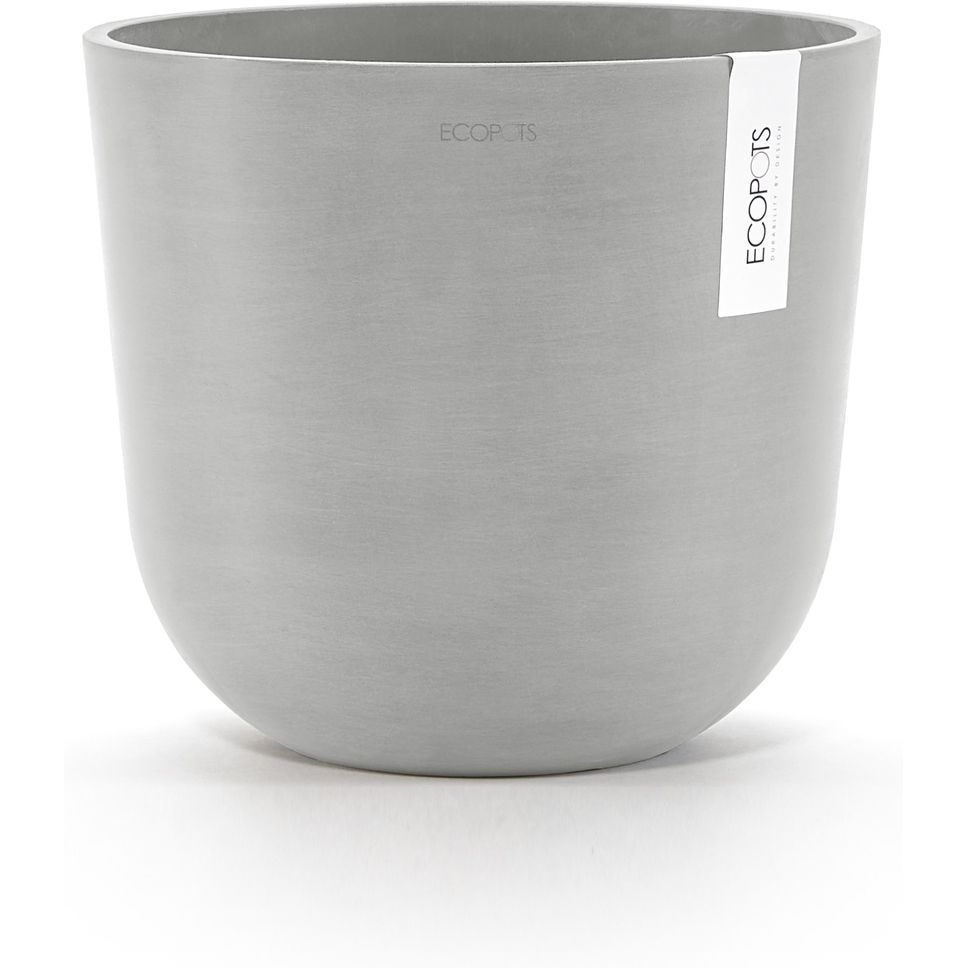Kukkaruukku Ecopots Oslo 25cm valkoharmaa