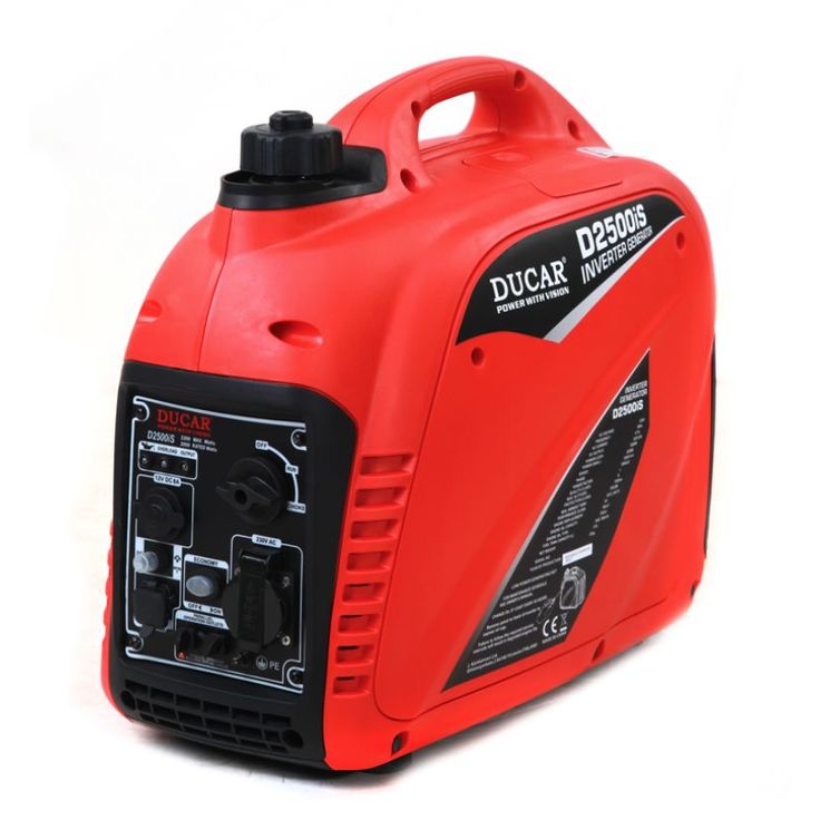 Aggregaatti Ducar D2500IS, invertteri-malli, 2200/2000W, 98cc 4-tahti, 2xUSB