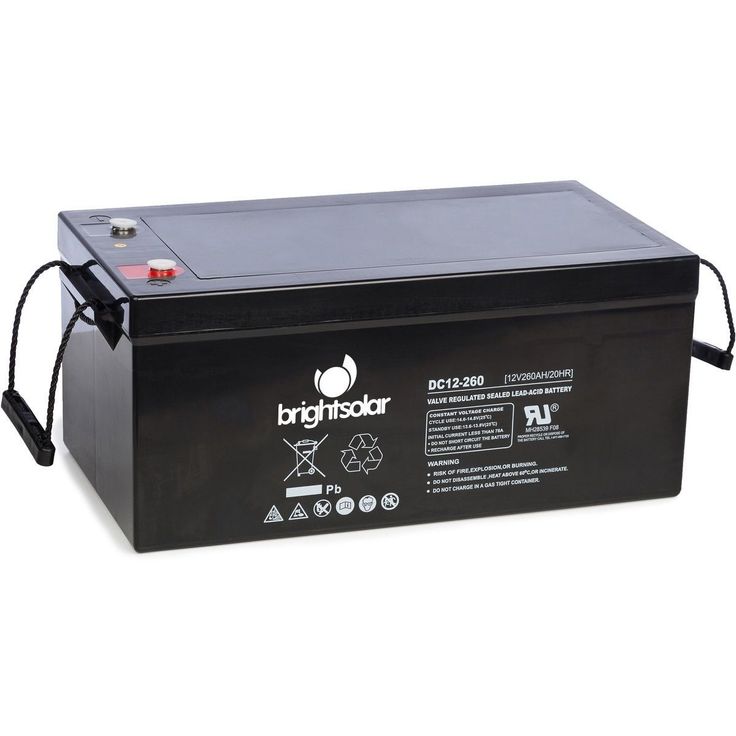 AGM-akku Bright Solar DC12-260, huoltovapaa