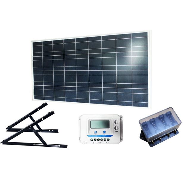 Aurinkopaneelisetti mökille Bright Solar, 160W, 20A säätimellä