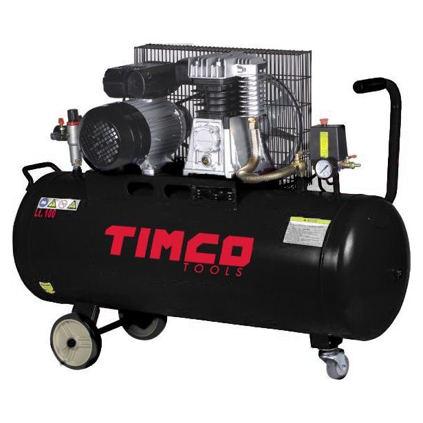 Kompressori Timco, 2.5HP, 100l, hihnaveto