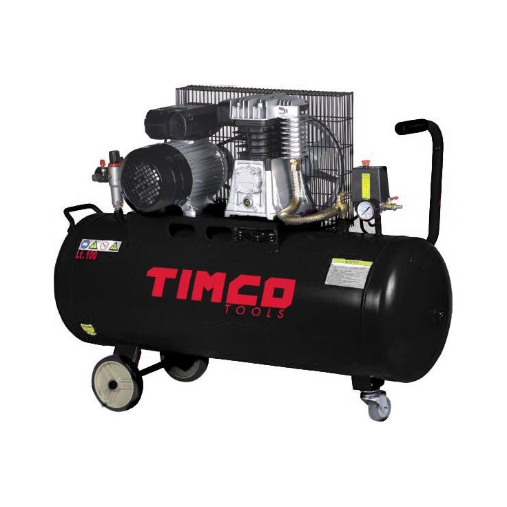 Kompressori Timco, 2.5HP, 100l, hihnaveto
