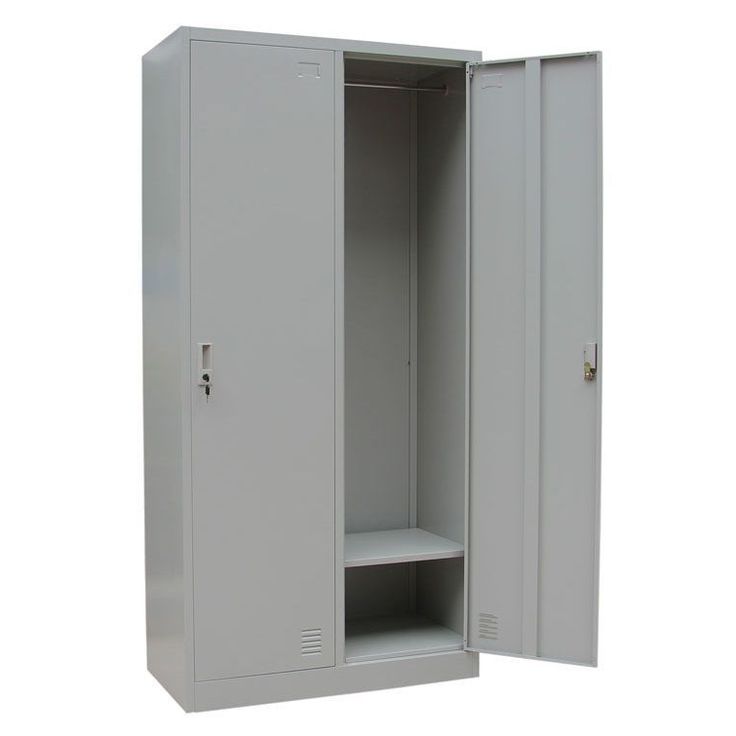 Pukukaappi Timco 2P, 1900x900x450mm, vaaleanharmaa
