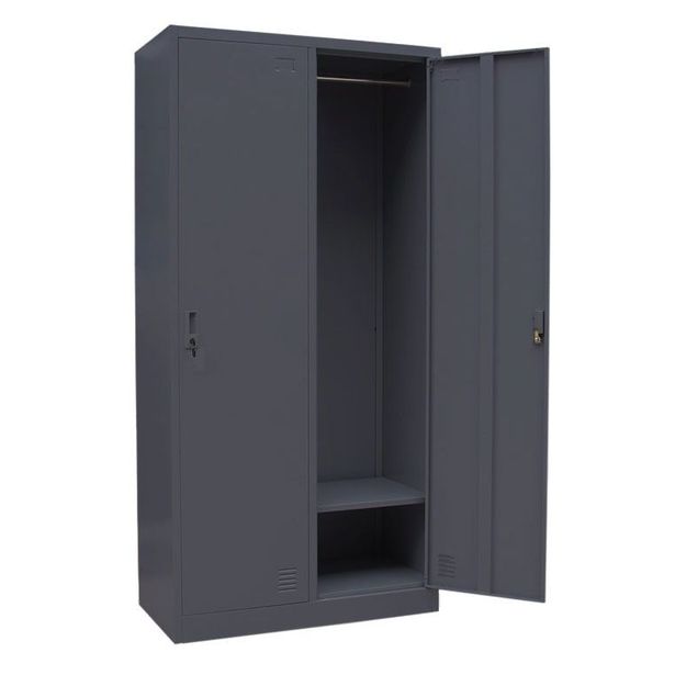 Pukukaappi Timco 2P, 1900x900x450mm, grafiitinharmaa