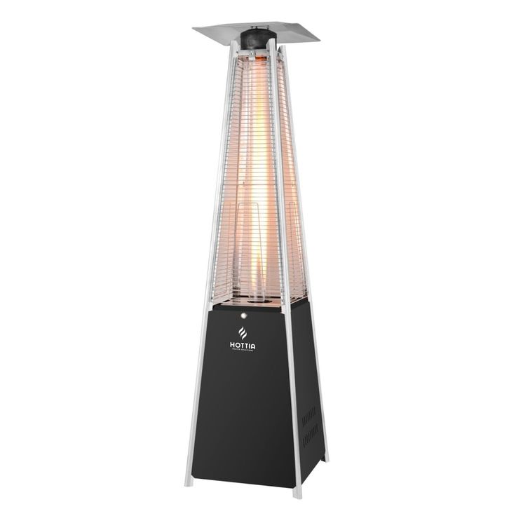 Terassilämmitin Hottia Tower, 13kW, kaasu, musta