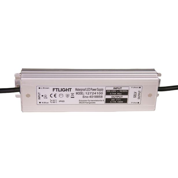 LED-vakiojännitelähde FTLight, 100W, 24V, IP65
