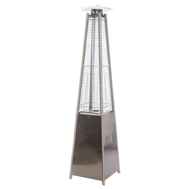 Terassilämmitin, kaasukäyttöinen, 13kW, rst