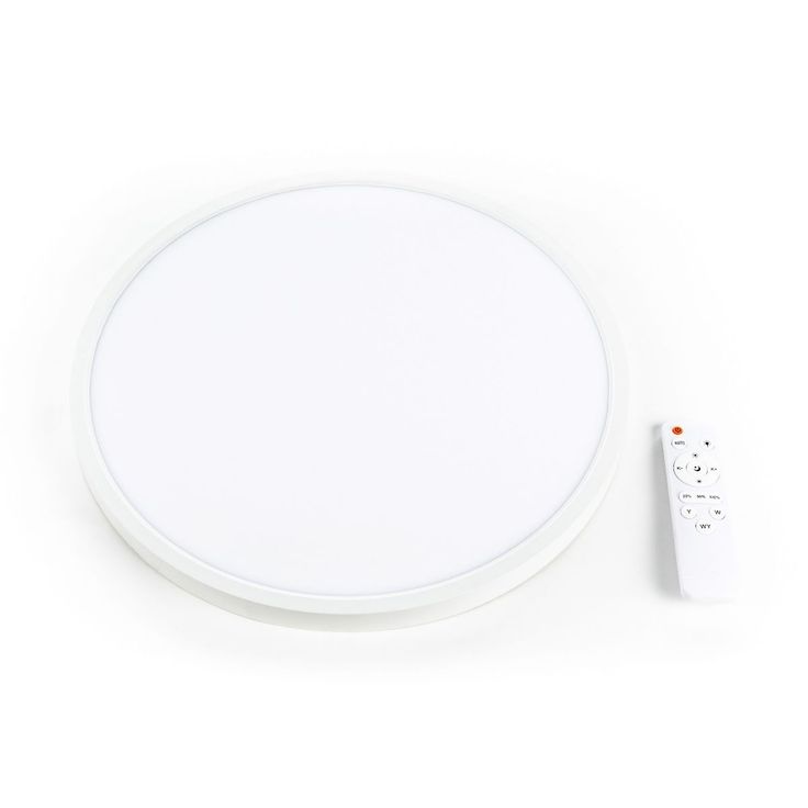 LED-plafondi LED Energie, 24W, 2400lm, IP40, CCT, kaukosäädin, Ø400mm, valkoinen