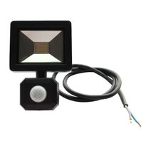 LED-valonheitin LED Energie, 10W, 12V, 800lm, 4000K, IP43, 0.8m kumikaapeli, PIR-sensori