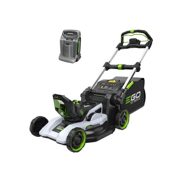 Itsevetävä akkuruohonleikkuri Ego Power+ LM2236E-SP, 56V, 55cm, 85L kerääjä, PC PBT-runko, sisältää 10Ah akun ja pikalaturin