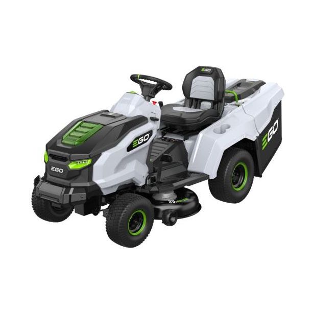 Akkukäyttoinen päältäajettava ruohonleikkuri Ego Power+ TR3801E-B, 56V, 300L kerääjällä, ilman akkua