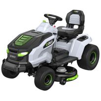 Akkukäyttoinen päältäajettava ruohonleikkuri Ego Power+ TR4201E, 56V, 107cm, sivulle heittätä / murskaava, ilman akkua