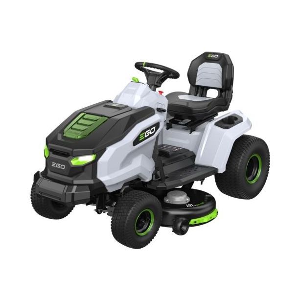 Akkukäyttoinen päältäajettava ruohonleikkuri Ego Power+ TR4201E, 56V, 107cm, sivulle heittätä / murskaava, ilman akkua