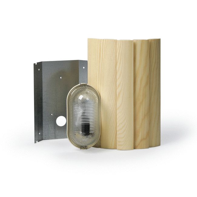 Saunavalaisin, AVH15.2, kaareva, kulma- asennus