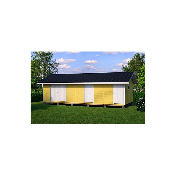 Elementtivarasto Aarni E20, 9040x4240mm, 38.33m², puuvalmis