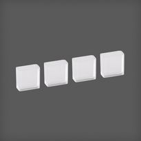 Telinejalat Elfa Classic 20x10x20mm, 4 kpl läpikuultava