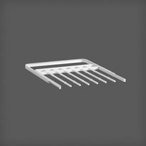 Ulosvedettävä housuripustin Elfa 40 Classic, 449x430x24mm, valkoinen