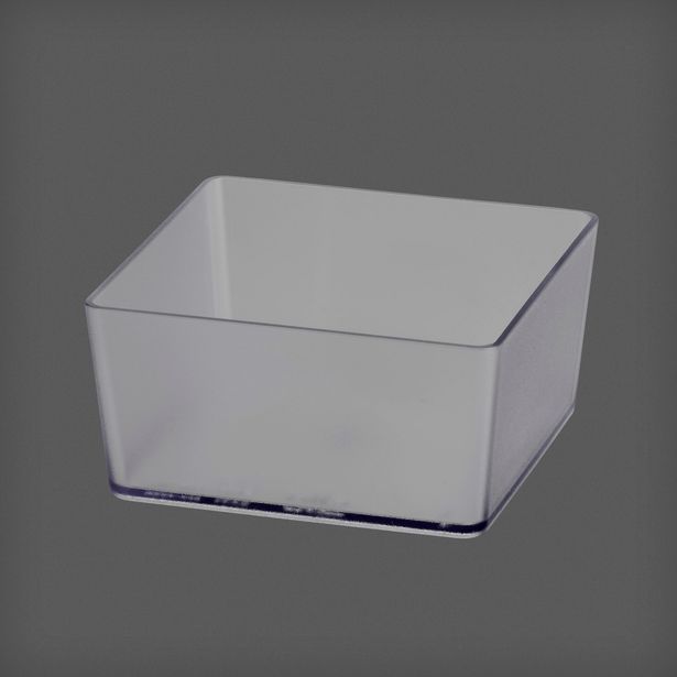Nelikulmainen laatikko Elfa Utility Home 98x48x98mm, läpinäkyvä