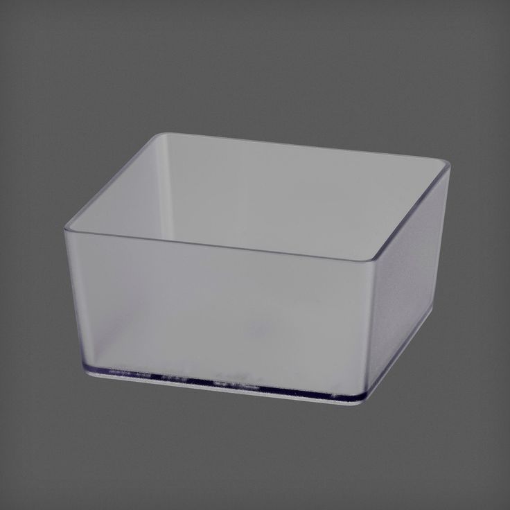 Nelikulmainen laatikko Elfa Utility Home 98x48x98mm, läpinäkyvä