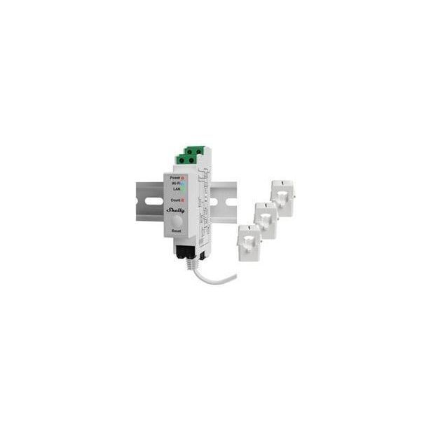Energiamittari DIN Shelly Pro 3EM 400A