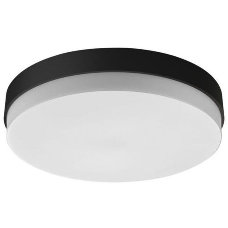Yleisvalaisin Ensto Lumo 9 W 800 lm 3000/4000 K IP44 Ø267 mm, musta