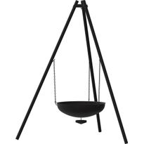 Tulipata Espegard Lun 60, Ø60x160cm, musta