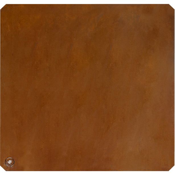 Ulkotakan alusta Espegard, 74x74cm, corten-teräs
