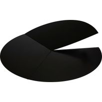 Ulkotulisijan suojalevy Espegard, Ø100cm, musta