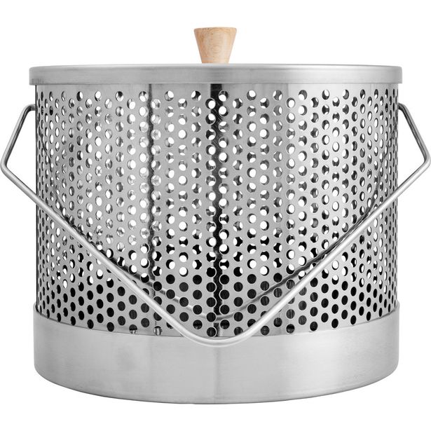 Popcorn-pata Espegard, 10L, ruostumaton teräs