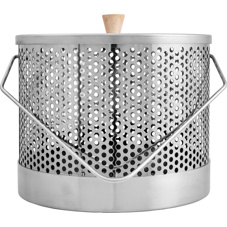 Popcorn-pata Espegard, 10L, ruostumaton teräs