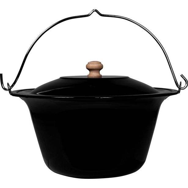 Keittopata Espegard, emaloitu teräs, musta