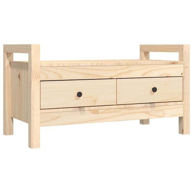 Eteisen penkki 80x40x43 cm täysi mänty (21784)