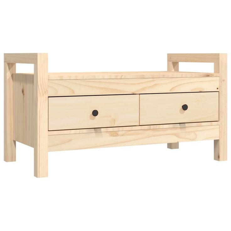 Eteisen penkki 80x40x43 cm täysi mänty (21784)
