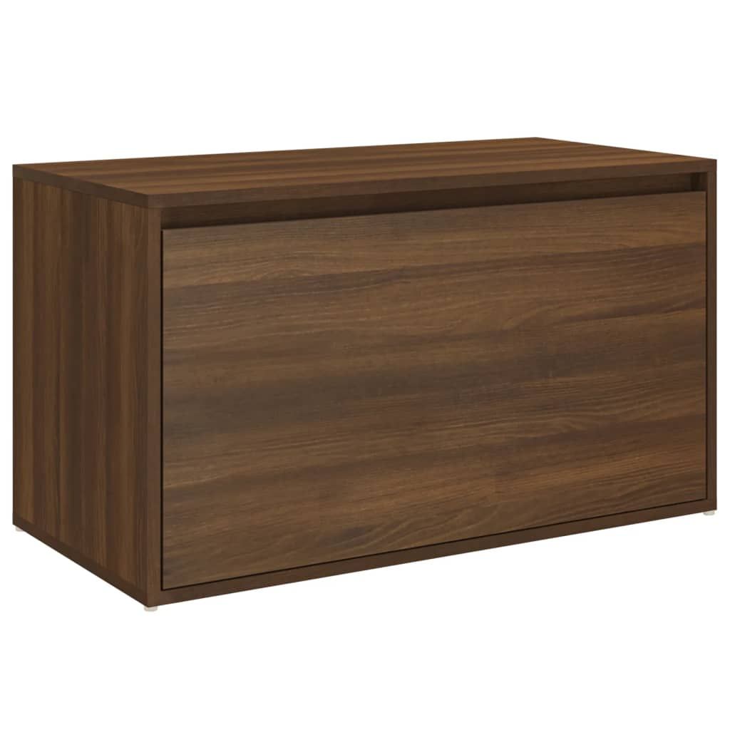 Eteisen penkki 80x40x45 cm ruskea tammi tekninen puu (16049)