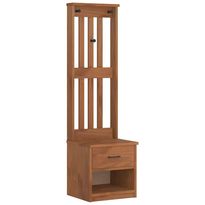 Eteisen säilytyskaluste Hallin puu SANDENS, 45x40x159,5 cm, täysi mänty, eri värejä (43786)