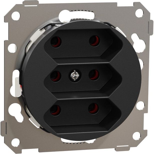 Europistorasia Schneider Electric ELKO One, 3-osainen, 2.5A, IP21, UKR, uppoasennus, keskiölevyllä, ruuviliitos