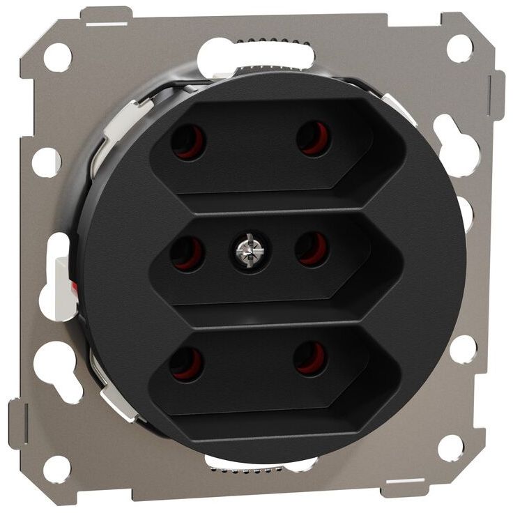 Europistorasia Schneider Electric ELKO One, 3-osainen, 2.5A, IP21, UKR, uppoasennus, keskiölevyllä, ruuviliitos
